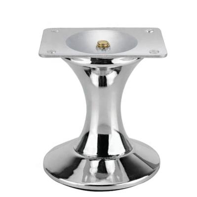 China Truss Vase Shape Sofa Legs With High Quality In Chrome , Metal Chrome Furniture Legs With Top Plate for sale