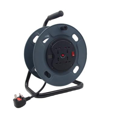 China New Product Universal Type 30M/50M Home Appliance Plastic Cable Reel Extension Reel With 4 Display Screen Drum Electric Wire Multifunction With A for sale