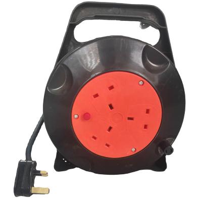 China UK UK Type Plastic Cable Reel Handbag Extension Reel Copper Wire Reel 10M/5M Heavy Duty Drum Reel England Home Appliance Reel for sale