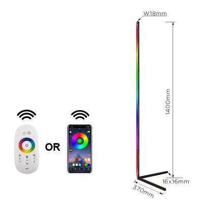 China Modern APP Smart Control Living Room Multicolor 140cm RGB Led Standing Lamp Tripod For Drop Shipping for sale