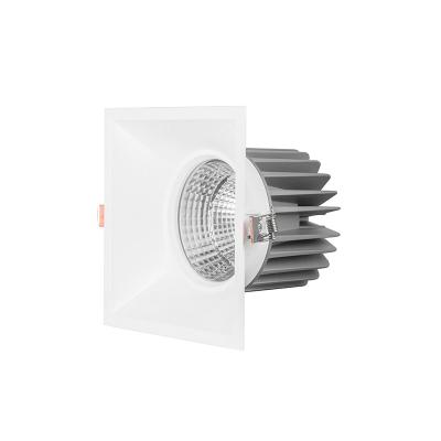 China EUROPEAN Tuya Zigbee Speaker Control RGBW CCT Wifi Dimmable Color COB Square Surface Recessed Ceiling LED Downlight With High Quality for sale