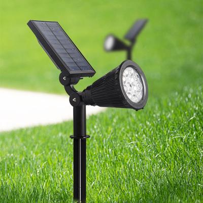 China Garden/LANDSCAPE/park Drop Shipping IP65 Solar Powered Classic Outdoor Lawn Lamp Adjustable Decorative Lighting Decorative 12 LED Lawn Park for sale