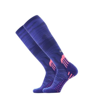 China Breathable Custom Made Knee High Over Calf Thigh High Compression Sports Cycling 20-30mmhg Running Socks For Men And Women for sale