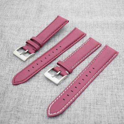 China Dive BRC Quick Release - Wine Red Color Custom Cordura Sailcloth Watch Band Nylon Strap For Dive Watch Waterproof Watch Strap for sale