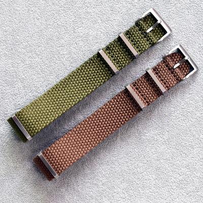 China Used for BRC military watches made luxury ribbed seat belt nylon watch strap new 20mm the 22mm HEMP material NATO strap for sale