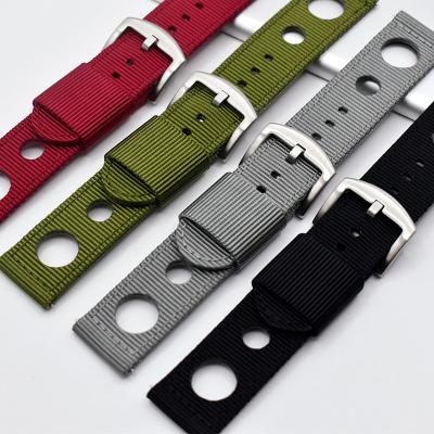 China Used For Seiko Factory Quick Release 18mm 20mm 22mm 24mm Seat Belt Nylon Watch Band For Galaxy Seiko NATO Strap for sale