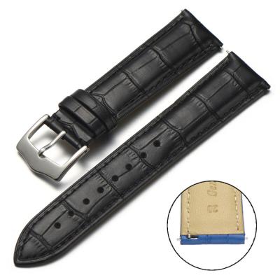 China Used For Military Watches BaoRuiChen Watch Strap Quick Release Replacement Luxury Genuine Leather Watch Band New for sale