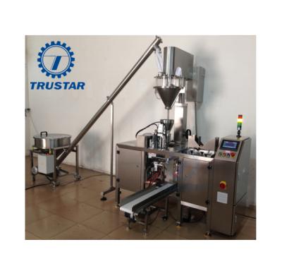 China Mini food doypack packing machines for coffee powder with auger screw system for sale