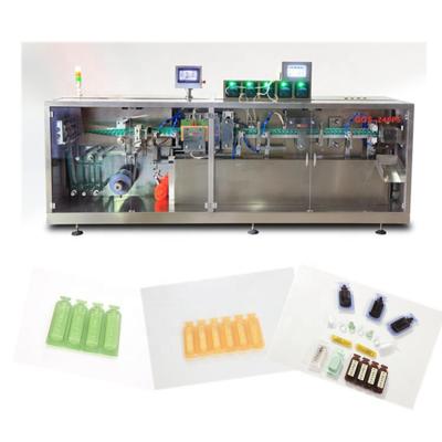 China Small Food Package Olive Oil Ampuole Filling Sealing Machine 4000BPH 1-50ml 3200*850*1400mm 12mm 7KW 0-25 Time Minute for sale