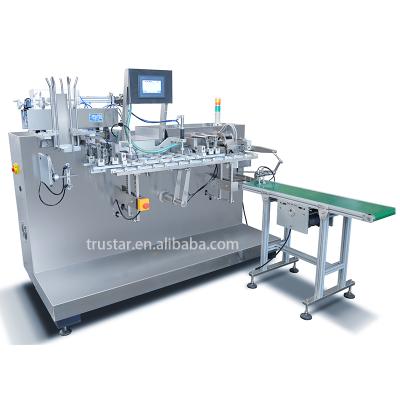 China Horizontal Food Semi-automatic Bag Type Cosmetic Beauty Facial Mask Packing Machine for sale