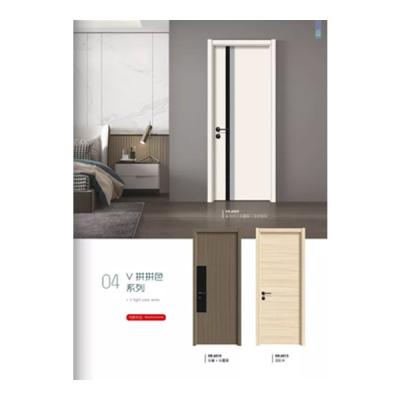 China Sound Insulation Solid Wood Interior Bedroom Door for sale