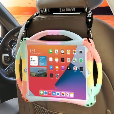 China iPad 9.7 Multi-Color iPad 5th / 6th Kids Safe For Kids (2017/2018) Silicone Case Compatible With iPad 2 Air-Air Protective Pro 9.7 Comes With A Lanyard for sale