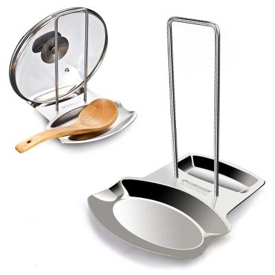 China Sustainable Lid And Spoon Rest , Utensils Lid Holder Spoon Holder Kitchen Utensil Holders Stainless Steel for sale