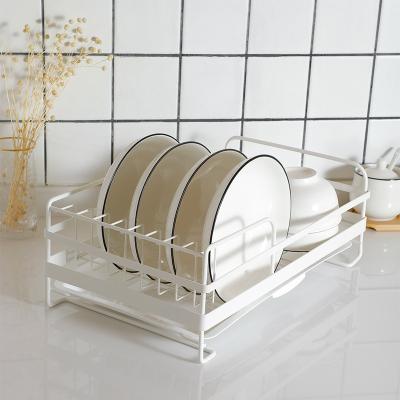 China Creative Kitchen Factory Direct Selling Dish Storage Rack Kitchen Use Dish Rack Household Drain Rack Iron Dish Bowl Shelf for sale