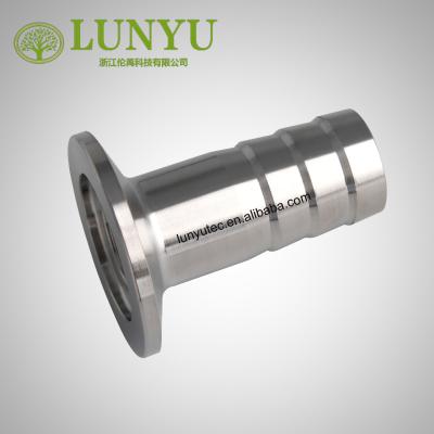 China Vacuum Fittings Stainless Steel KF Pipe Barb For Semiconductor Industry Material: SS304 for sale