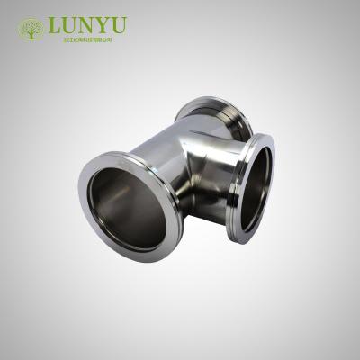 China Connection End: ISO Flange Vacuum Fittings Stainless Steel ISO Tee For Semiconductor for sale