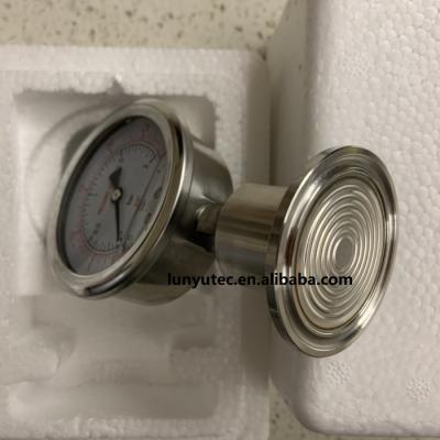 China Connection End: Triclamp Clamp Pressure Gauge Stainless Steel 0-30 PSI 0-2 Tri BAR for sale