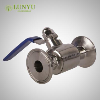 China TC General Sanitary Flange Ball Valve Stainless Steel 304 316L for sale