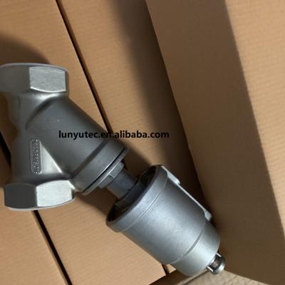 China Stainless Steel General Pneumatic Angle Globe Seat Valve for sale