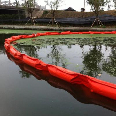 China La cortina flotante permeable del légamo del auge de la barrera de la turbiedad modificó para requisitos particulares en venta