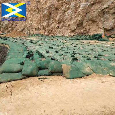 China Anti Ultraviolet Geotextile Geobag Repairing Mines Green Geo Bag zu verkaufen