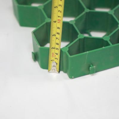 China HDPE-Kunststoff 500X500X38mm Grün-Kies-Pflaster-Eingangsgitter zu verkaufen