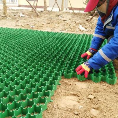 China Parking Lot Used Gravel Grass Grid HDPE Grass Paver Gravel Driveway Grid en venta