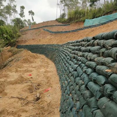 China Geobag não tecido Poliéster / PP Geobag para proteção de encostas e barragem de grama para proteger o meio ambiente ecológico à venda