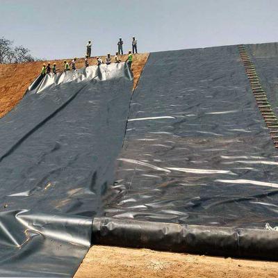 China ASTM 100% virgem impermeável de aquicultura Liner de lagoa de alta densidade HDPE Geomembrana Liner de lagoa de barragem à venda