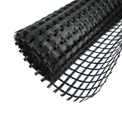 China Fiberglass Geogrid Biaxial Uniaxial Glass Fiber Geogrid For Asphalt for sale