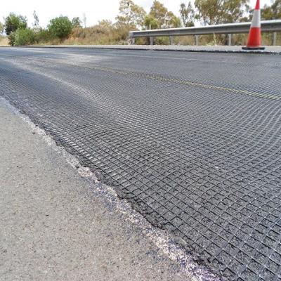 China Fiberglass Geogrid Gravel Grid Asphalt Reinforcement for sale