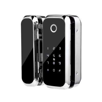 China Goodum Biometric Fingerprint Password RF Card TTLock APP Remote Control Smart Glass Door Lock D32W For Office Te koop