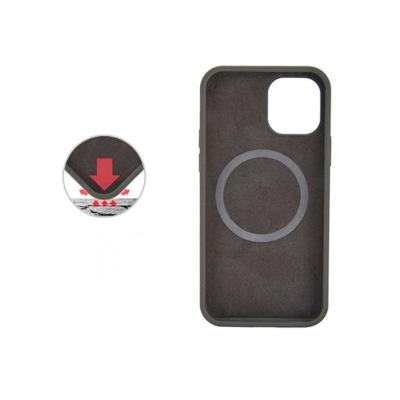 China Shockproof for iphone12 iphone 12 pro max 11 13 x xs xr max silicone magnet case with apple logo for sale