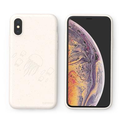 China Custom Biodegradable Cell Phone Accessories Shockproof Compostable Cover Phone Case For Iphone Xs Max Xr for sale