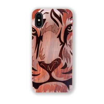 China Double Anti-fall Cherry Wood Blank Phone Case Protective For Iphone xs sony xperia cases for sale