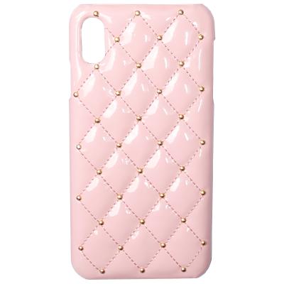 China Glitter Shockproof Pink Cell Phone Bling Back Case For Iphone Case Leather Design for sale