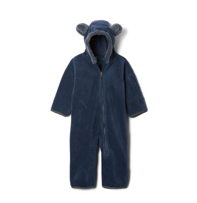 China Sustainable Fleece Hooded Romper Warm Kids Polyester Reflective Outdoor Clothing for sale