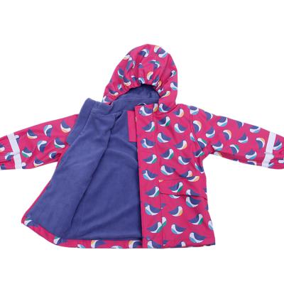 China 2021 QUICK DRY new style striped winter raincoat kids coat for sale