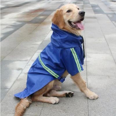 China Sustainable Waterproof Dog Raincoat Poncho Clothing for sale