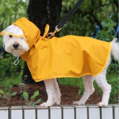 China Sustainable Durable Pet Clothes Raincoat For Dog With Visible Hood Raincoat For Large Dogs/Small Dogs/Medium Dogs for sale