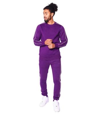 China 2021 New Casual Stylish Loose Cotton Antibacterial Sweatsuit Men's Custom Gym Fitness Sets for sale