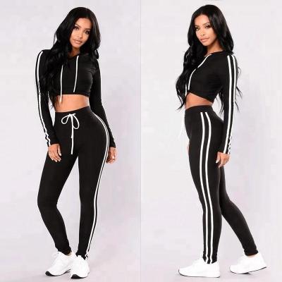 China Antibacterial Women's Sportswear Casual Sweatshirt Gym Fitness Sets Jogging Suits Tracksuits for sale