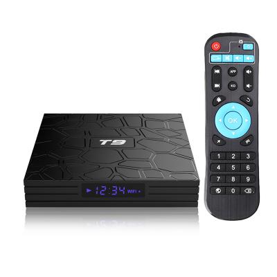 China 8k 2022 New Set Top Box T9 Android 8.1 IPTV Dual Band WIFI 2.4G+5.8G+BT4.0 Smart TV Box Quad Core Rk3318 for sale