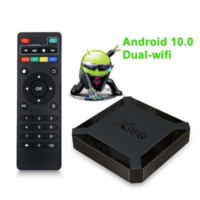 China 8k tv box android 10.0 X96Q with factory price quad core 2.4G 4k 1GB 8GB/2GB 16GB smart android tv box ott in set top box for sale