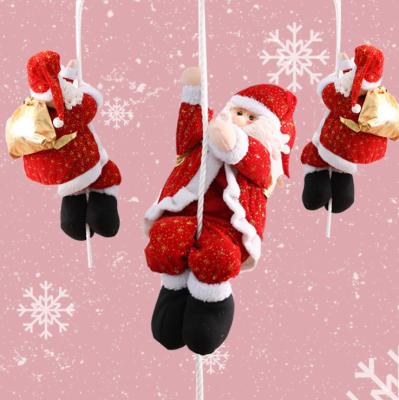 China Popular Christmas Decoration Mounting Santa Claus Doll Pendant Ceiling Decoration Mall Window Layout Wholesale for sale