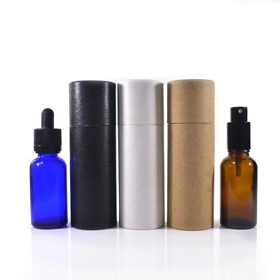 China Biodegradable Cosmetic Packaging Box 10ml 15ml 20ml 30ml 50ml 100ml Recycled Kraft Paper Cardboard Paper Tube for sale