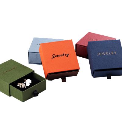 China Recycled Materials Wholesale Jewelry Box High Quality Customize Logo Eco Friendly Earrings Jewelry Box for sale