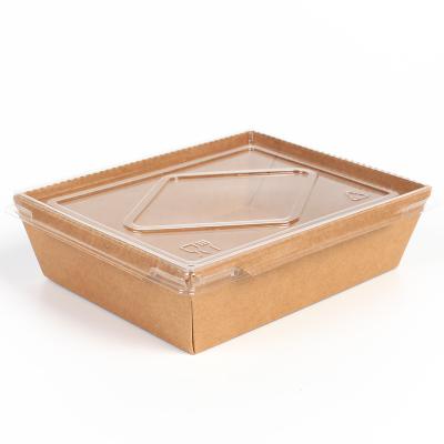 China Wholesale Disposable Cover Wrapping Paper Bento Salad Box Fruit Box Food Container Universal Fogproof Lunch Box for sale