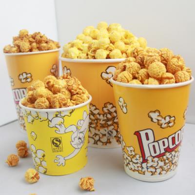 China 32oz 46oz 60oz 64oz 85oz 130oz 150oz 190oz Custom Printed Disposable Popcorn Paper Pail Packing Container Takeout Box for sale