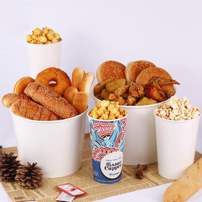 China Disposable Disposable Factory Directly Customized Family Paper Bucket Fried Chicken Popcorn Food Packaging Takeaway Bucket/Cup/Cup for sale